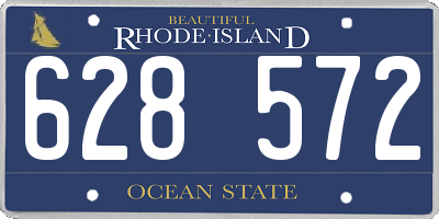 RI license plate 628572