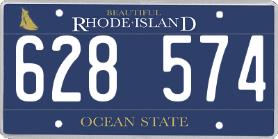 RI license plate 628574