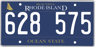 RI license plate 628575