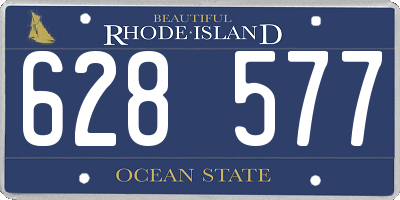 RI license plate 628577