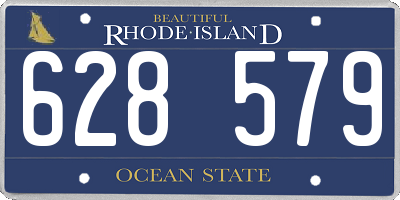RI license plate 628579