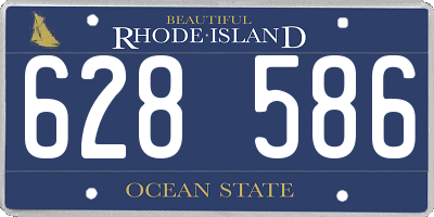 RI license plate 628586