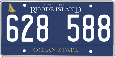 RI license plate 628588