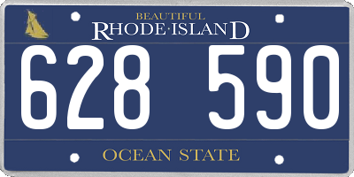 RI license plate 628590