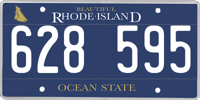 RI license plate 628595