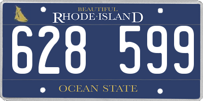 RI license plate 628599