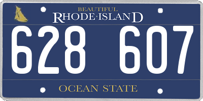 RI license plate 628607