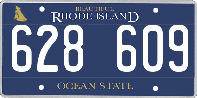 RI license plate 628609