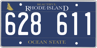 RI license plate 628611