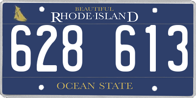 RI license plate 628613