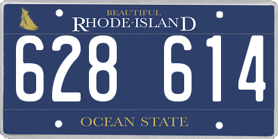 RI license plate 628614
