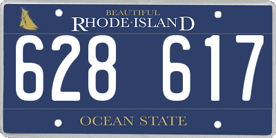 RI license plate 628617