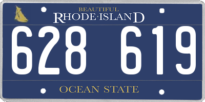 RI license plate 628619