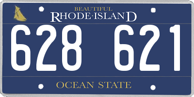 RI license plate 628621