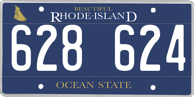 RI license plate 628624