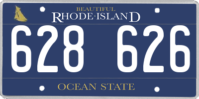 RI license plate 628626