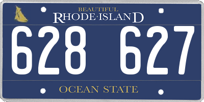 RI license plate 628627