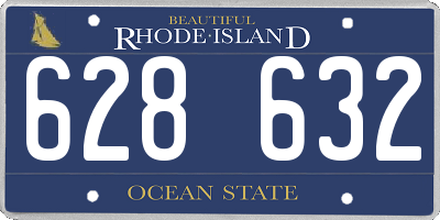 RI license plate 628632