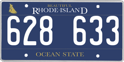 RI license plate 628633