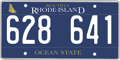 RI license plate 628641