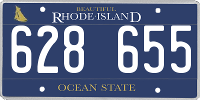 RI license plate 628655