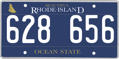 RI license plate 628656