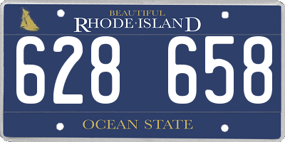 RI license plate 628658
