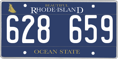 RI license plate 628659