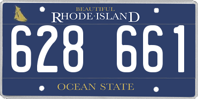 RI license plate 628661