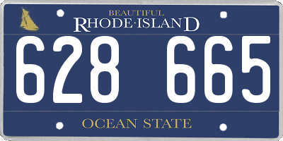 RI license plate 628665