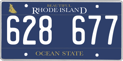 RI license plate 628677