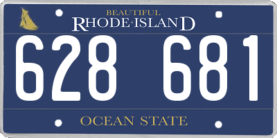 RI license plate 628681