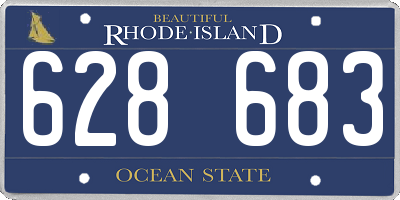 RI license plate 628683