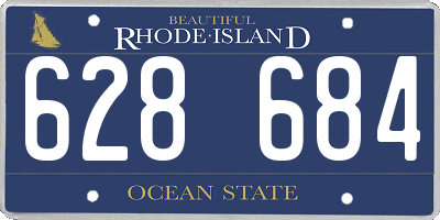 RI license plate 628684
