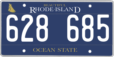 RI license plate 628685