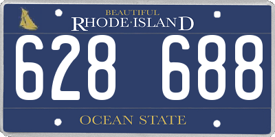 RI license plate 628688