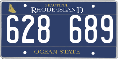 RI license plate 628689