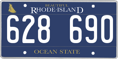 RI license plate 628690