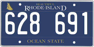 RI license plate 628691