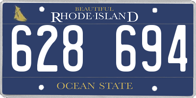 RI license plate 628694