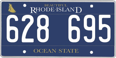 RI license plate 628695