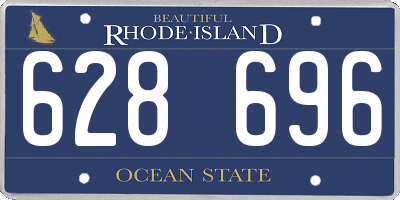 RI license plate 628696