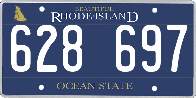RI license plate 628697
