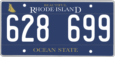 RI license plate 628699