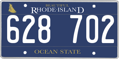 RI license plate 628702
