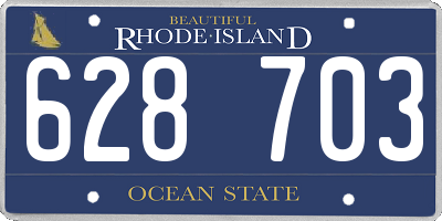 RI license plate 628703