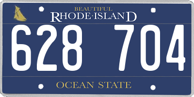 RI license plate 628704