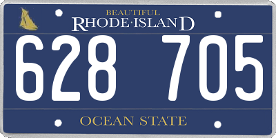 RI license plate 628705