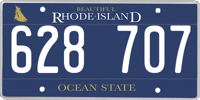 RI license plate 628707