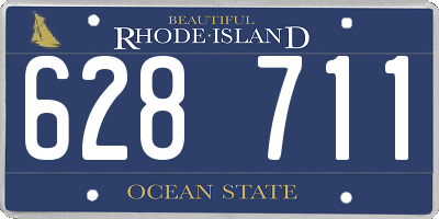 RI license plate 628711